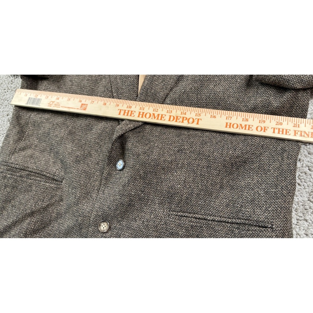 Lands End Mens Tweed Wool Lambswool Blazer Jacket Sport‎ Coat 43 Long - Picture 9 of 9
